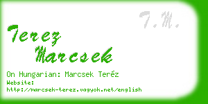 terez marcsek business card